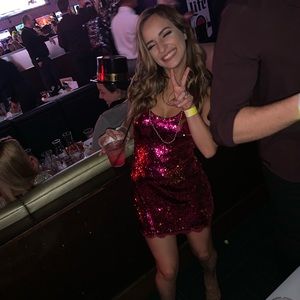 Sequin mini dress